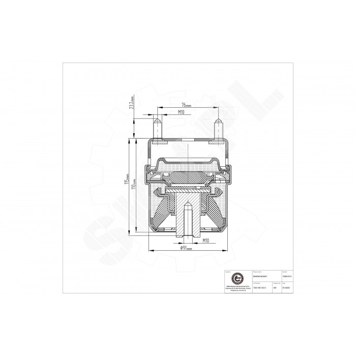 Support Moteur Droit Pour VW Transporter IV 7D0 199 132 D