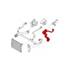 Tuyau d'Eau Liquide de Refroidissement Pour BMW Série 3 E46 17127507748