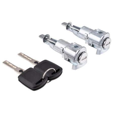 2 Barillet Serrure de Porte Avant Pour Skoda Octavia II 107837167