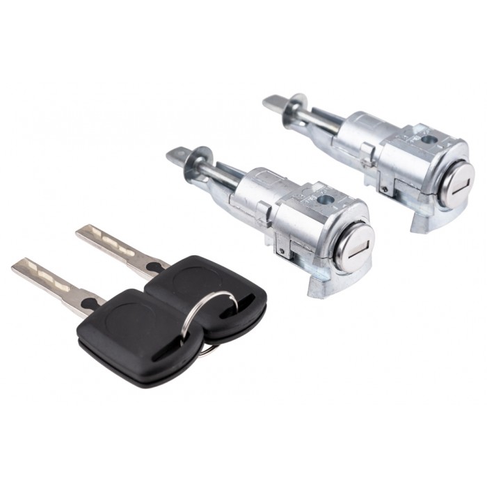 2 Barillet Serrure de Porte Avant Pour Skoda Octavia II 107837167
