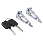 2 Barillet Serrure de Porte Avant Pour Skoda Octavia II 107837167