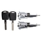2 Barillet Serrure de Porte Avant Pour Skoda Octavia II 107837167