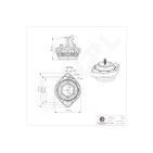 Support Moteur Gauche Pour BMW X3 E83 22113400335 22113421295