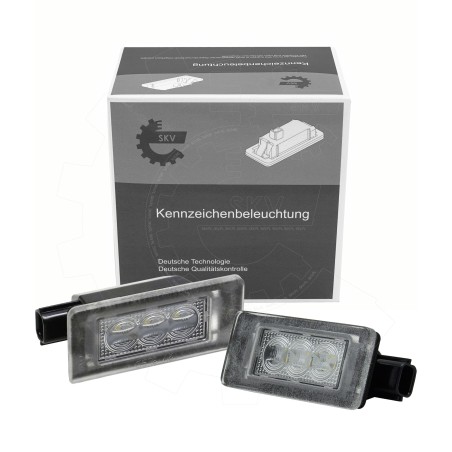 2 Feux de Plaque d'Immatriculation Pour Dacia Duster 265108990E