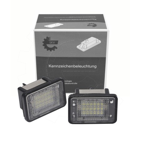 2 Feux de Plaque d'Immatriculation Pour Mercedes-Benz Classe GLK 2048200156