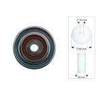 Poulie Tendeur Courroie d'Accessoire Pour Hyundai Bayon i20 i30 Kia Ceed RIO IV