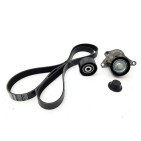 Kit Galet Courroie d'Accessoire + Poulie Damper Pour Renault 7701477343