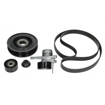 Kit Galet Courroie d'Accessoire + Poulie Damper Pour Nissan Qashqai X-Trail