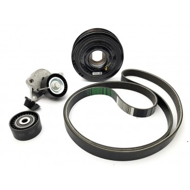 Kit Galet Courroie d'Accessoire + Poulie Damper Pour Renault Opel Nissan