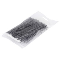 100 colliers de Serrage Cirflex Noir 2,5x100mm