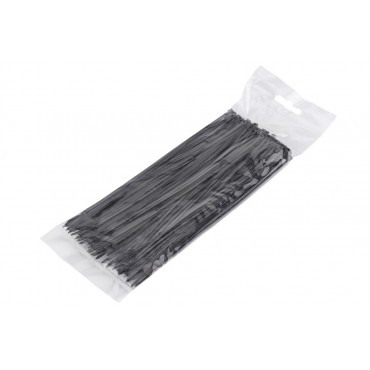 100 colliers de Serrage Cirflex Noir 2,5x200mm