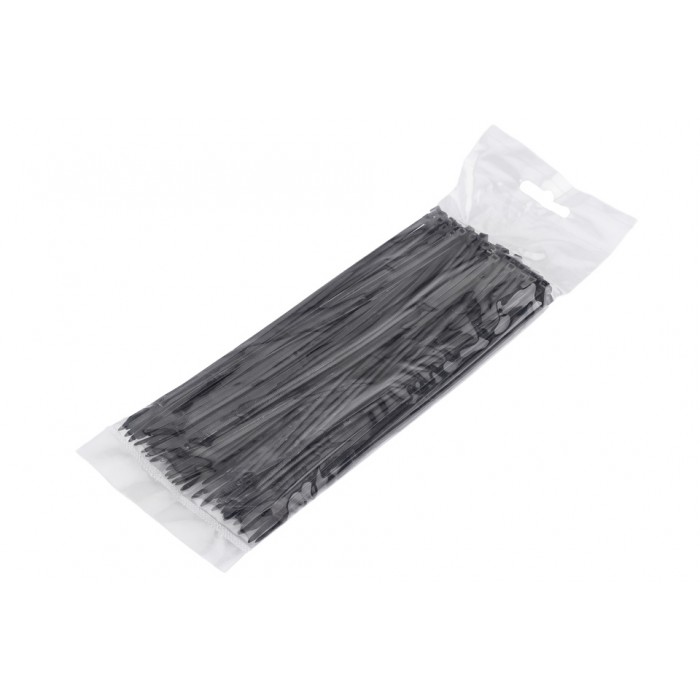 100 colliers de Serrage Cirflex Noir 2,5x200mm