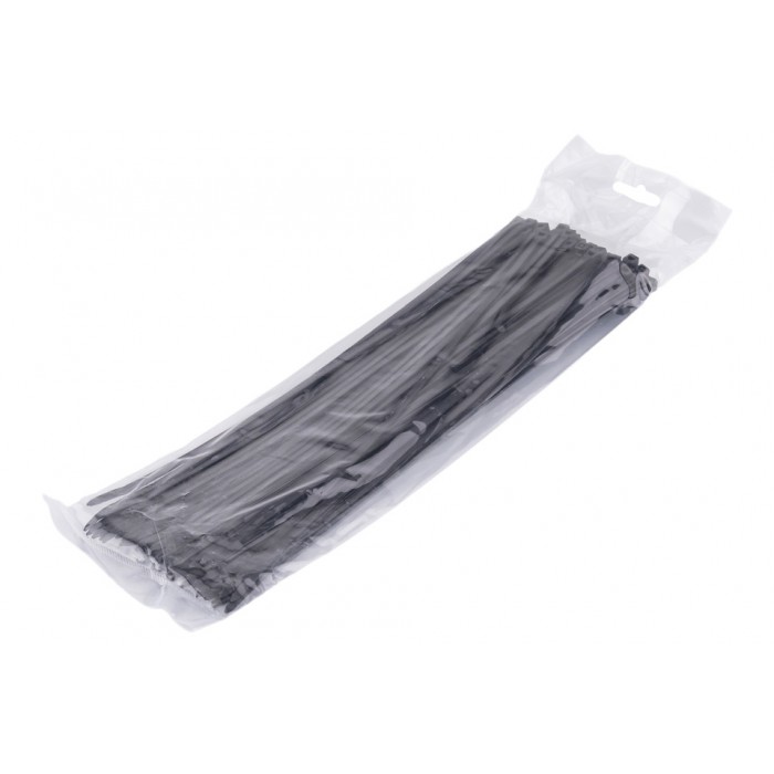 100 colliers de Serrage Cirflex Noir 3,6x300mm