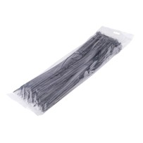 100 colliers de Serrage Cirflex Noir 7,6x400mm