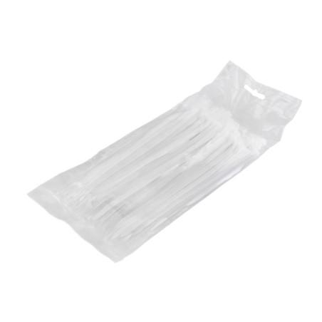 100 colliers de Serrage Cirflex Blanc 4,8x200mm