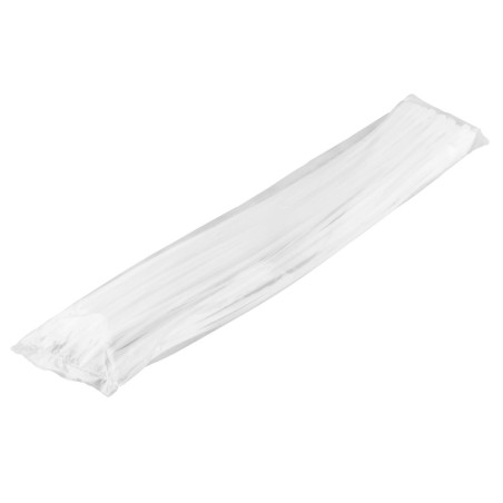 100 colliers de Serrage Cirflex Blanc 4,8x500mm