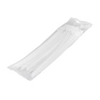 100 colliers de Serrage Cirflex Blanc 7,6x350mm
