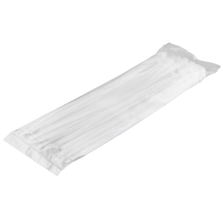 100 colliers de Serrage Cirflex Blanc 7,6x400mm