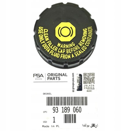 Bouchon Réservoir Liquide de Frein Pour Opel Vectra Zafira Saab 9-3 Break