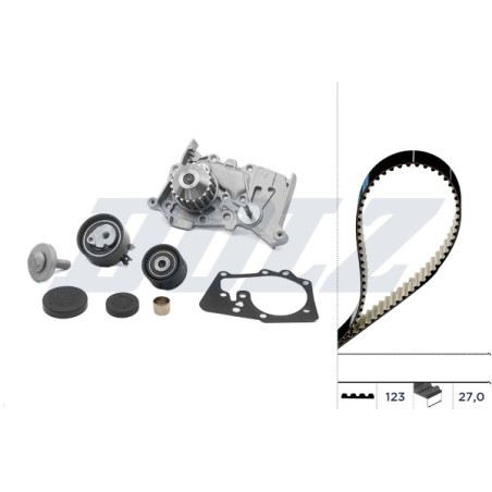 Kit Distribution + Pompe à Eau Pour Renault Clio III Fluence Grand Scénic II