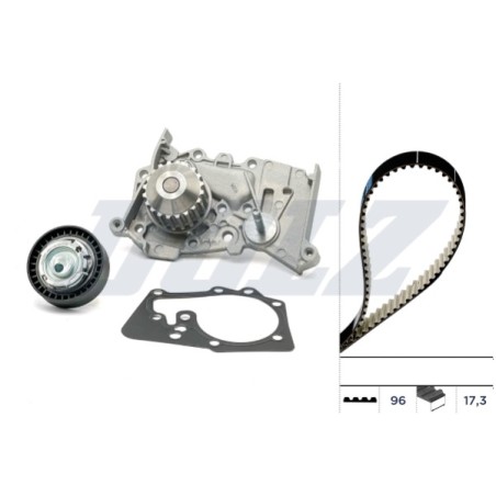 Kit Distribution + Pompe à Eau Pour Renault Kangoo Logan Dacia Dokker Lodgy