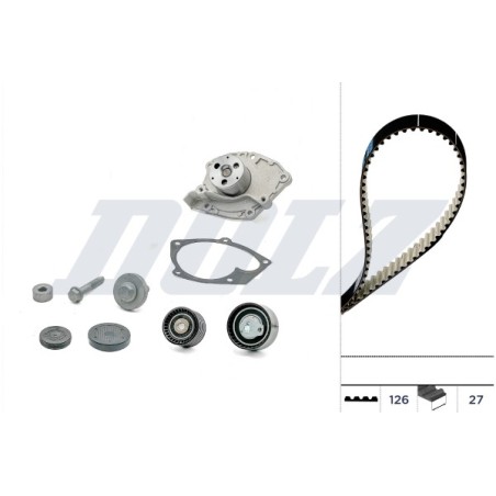 Kit Distribution + Pompe à Eau Pour Renault Avantime Clio III Espace IV