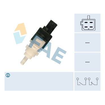 Contacteur de Feu Stop Pour Peugeot Fiat 500 Ford Alfa Romeo 4534.50 46840510