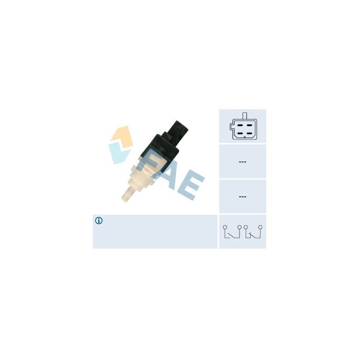 Contacteur de Feu Stop Pour Peugeot Fiat 500 Ford Alfa Romeo 4534.50 46840510