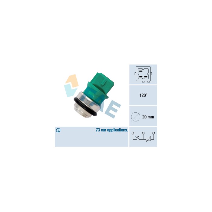Sonde de Température Liquide de Refroidissement Pour Renault Opel Mitsubishi