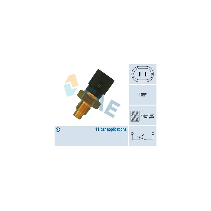Sonde de Température Liquide de Refroidissement Pour Renault Opel Vauxhall