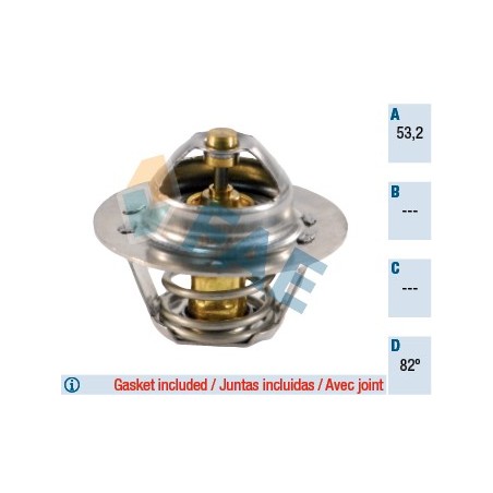Thermostat d'Eau Pour Peugeot Renault Citroën Talbot 7701348372 79.100.165.60