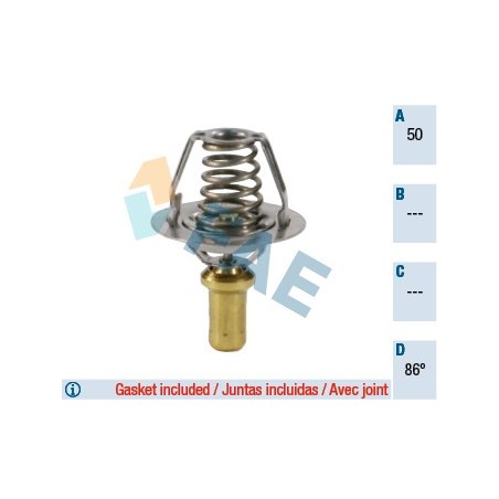 Thermostat d'Eau Pour Renault Clio I R19 Rapid Dacia Solenza