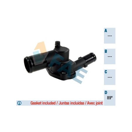 Boitier Thermostat d'Eau Pour Renault Clio II III Kangoo Modus 8200660882