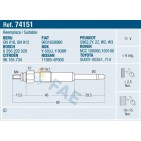 Bougie de Préchauffage Pour Peugeot 106 Fiat Nissan Toyota 5960.69 9631658980