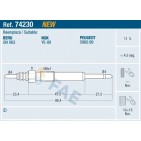 Bougie de Préchauffage Pour Peugeot 407 607 Citroën C5 C6