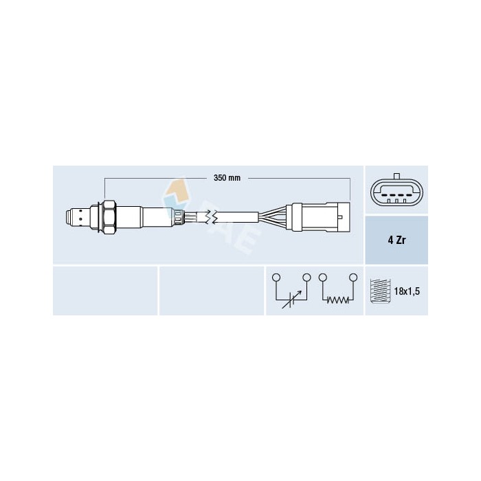 Sonde Lambda Pour Renault Laguna Scénic I 7700107438 7700274190