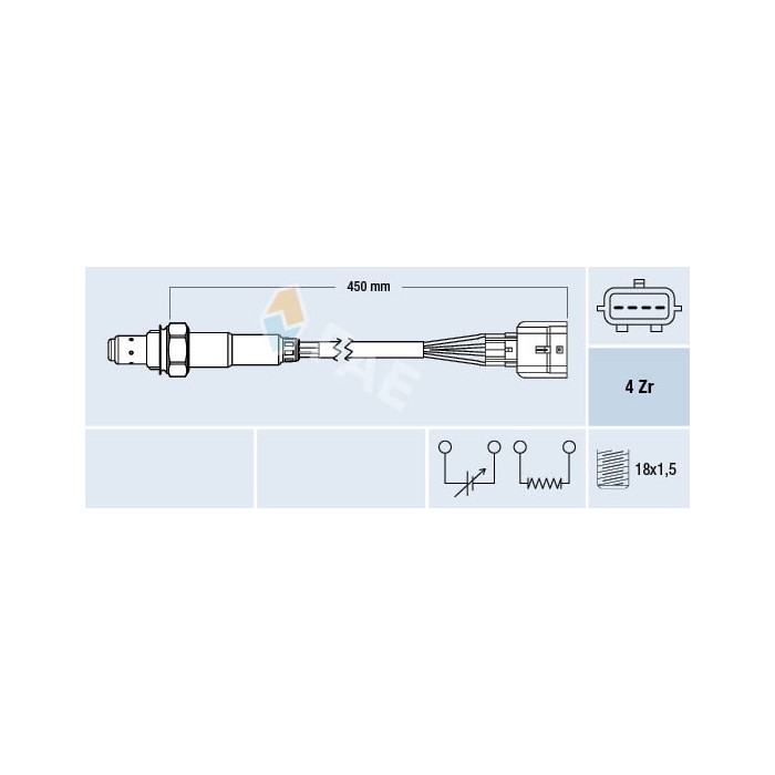 Sonde Lambda Pour Renault Clio II III Kangoo Laguna Logan Modus Thalia I Twingo