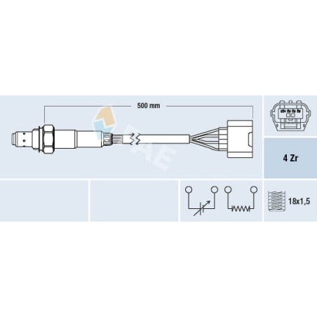 Sonde Lambda Pour Renault Laguna III 8200761588