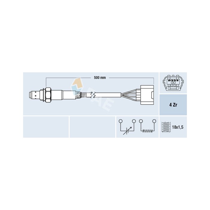 Sonde Lambda Pour Renault Laguna III 8200761588
