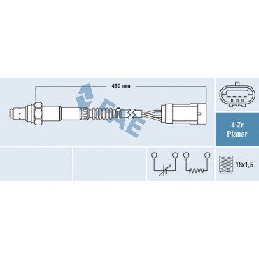 Sonde Lambda Pour Renault Clio II Kangoo Megane Scénic I Dacia Sandero