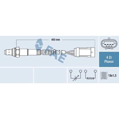 Sonde Lambda Pour Renault Clio II Kangoo Megane Scénic I Dacia Sandero