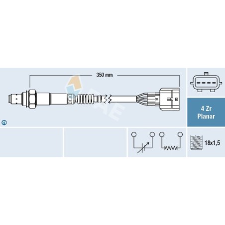 Sonde Lambda Pour Renault Espace IV Laguna III 8200632571
