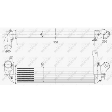 Radiateur Refroidissement Moteur Intercooler Pour Renault Kangoo 8200732390