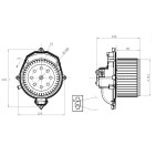 Pulseur d'Air Habitacle Pour Peugeot Partner Citroën Berlingo C4
