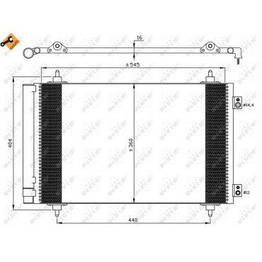 Condenseur de Clim Pour Peugeot Fiat Toyota Citroën C8 6455EN 1400836980 6455ES