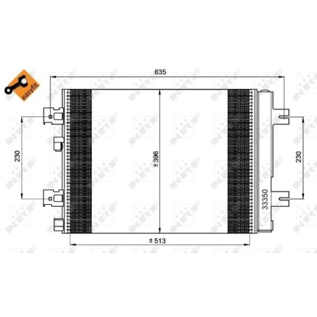 Condenseur de Clim Pour Renault Duster Logan Sandero Dacia Duster Logan Sandero