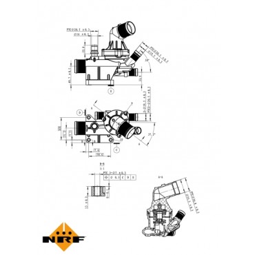 Boitier Thermostat d'Eau Pour Renault Mercedes-Benz Nissan 110614574R 622000015
