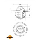 Thermostat d'Eau Pour Renault Clio III 8200525397 8200772994