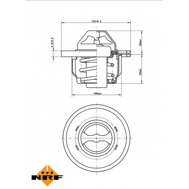 Thermostat d'Eau Pour Renault Clio III 8200525397 8200772994