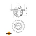 Thermostat d'Eau Pour Renault Dacia Opel Nissan 8200030307 2120000Q0A 8200479402